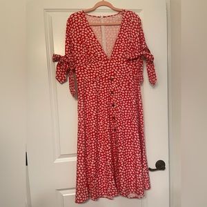 Red Floral Sundress